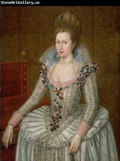 Attributed to John de Critz the Elder Portrait of Anne of Denmark